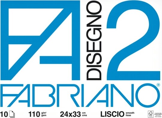 Album F2 -24x33cm - 10 fogli - 110gr - liscio - punto metallico - Fabriano [multipack] 10 pezzi Casa e cucina/Hobby creativi/Disegno/Blocchi e libri da disegno Eurocartuccia - Pavullo, Commerciovirtuoso.it