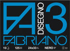 Album F3 - 24x33cm - 10 fogli - neri - 125gr - Fabriano [multipack] 10 pezzi Casa e cucina/Hobby creativi/Disegno/Blocchi e libri da disegno Eurocartuccia - Pavullo, Commerciovirtuoso.it