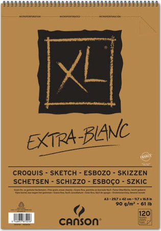 Album spiralato lato corto XL - A3 - 90 gr - 120 fogli - extra white - Canson [multipack] 5 pezzi Casa e cucina/Hobby creativi/Disegno/Blocchi e libri da disegno Eurocartuccia - Pavullo, Commerciovirtuoso.it