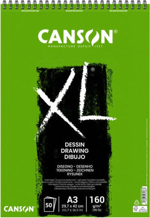 Album spiralato lato corto XL drawing - A3 - 160 gr - 50 fogli - Canson [multipack] 5 pezzi Casa e cucina/Hobby creativi/Disegno/Blocchi e libri da disegno Eurocartuccia - Pavullo, Commerciovirtuoso.it