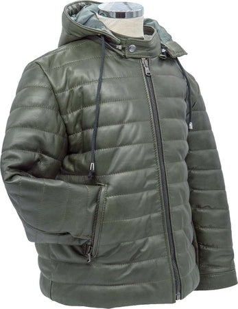 Ale---Piumino-Baby-Verde-in-vera-pelle