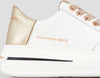 Alexander-Smith-sneakers-donna-Lancaster-in-pelle-white-gold-LSW-1805-WGD