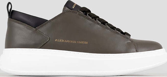 Alexander-Smith-sneakers-uomo-Wembley-in-pelle-military-WYM-2263