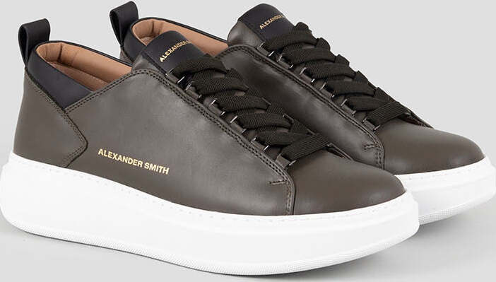 Alexander-Smith-sneakers-uomo-Wembley-in-pelle-military-WYM-2263