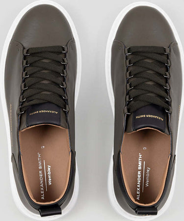 Alexander-Smith-sneakers-uomo-Wembley-in-pelle-military-WYM-2263