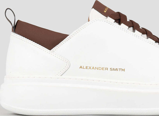 Alexander-Smith-sneakers-uomo-Wembley-in-pelle-white-brown-WYM-2261