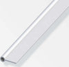 ALFER---1mt---PROFILO-PER-CERNIERA-PER-6,1MM-IN-ALLUMINIO-ANODIZZATO-20x9x2MM---COLORE-ARGENTO