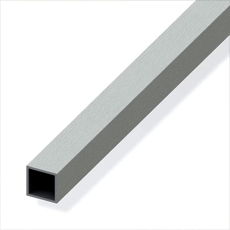 ALFER---1mt---PROFILO-QUADRATO-IN-ALLUMINIO-ANODIZZATO-15x15x1,0MM---COLORE-ACCIAIO-INOX-SPAZZOLATO