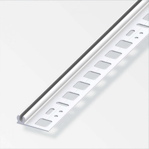 ALFER---2mt---PROFILO-DI-SUPPORTO-IN-PLASTICA-RESISTENTE-ANTIURTO-6,0---8,0MM---COLORE-BIANCO