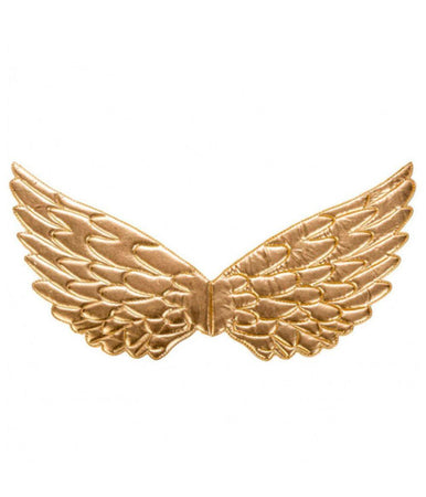 Ali Di Angelo In Tessuto Oro H Cm. 18x44 Articolo Per Feste Carnevale Maschere