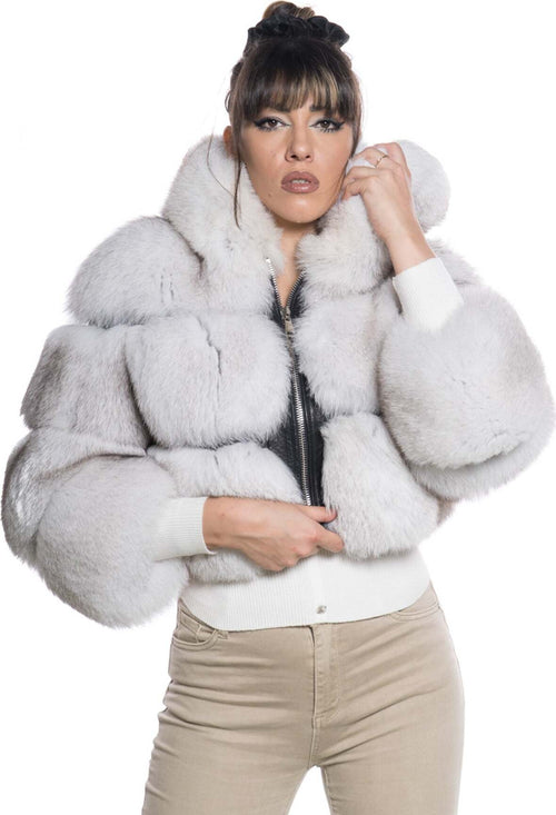Alice-Bis---Giacca-Donna-Bianca-in-vera-pelliccia