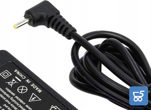Alimentatore 19V 2.1A 40W 2.5X0.7mm compatibile Asus Netbook Eee PC Zenbook