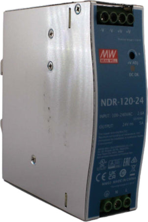 Alimentatore-230VAC-24VCC-120W-5ADC-SERIE-NDR---MeanWell