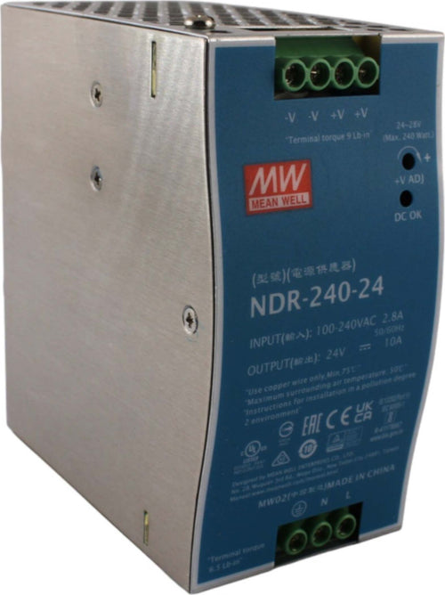 Alimentatore-230VAC-24VCC-240W-10ADC-seie-NDR-Aleyay