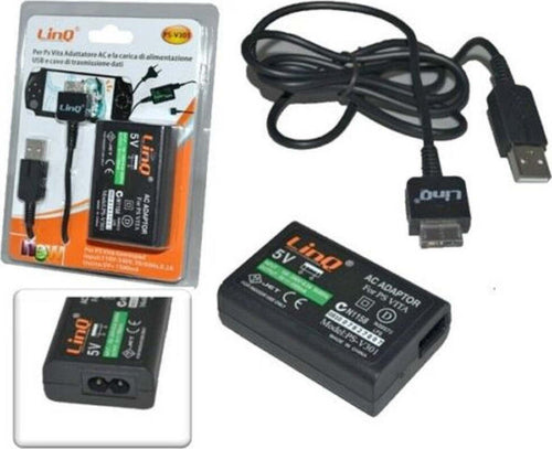 Alimentatore Caricabatterie Per Ps Vita Con Cavo Usb Dati Linq Ps-v301 Informatica e Videogiochi > Videogiochi > Alimentatori e Caricabatterie Trade Shop italia - Napoli, Commerciovirtuoso.it