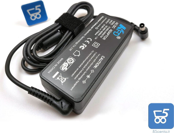 Alimentatore Caricatore Compatibile KFD 65W 24V 2.7A Spinotto L 6mm Compatibile Logitech Gt Scanner Dymo