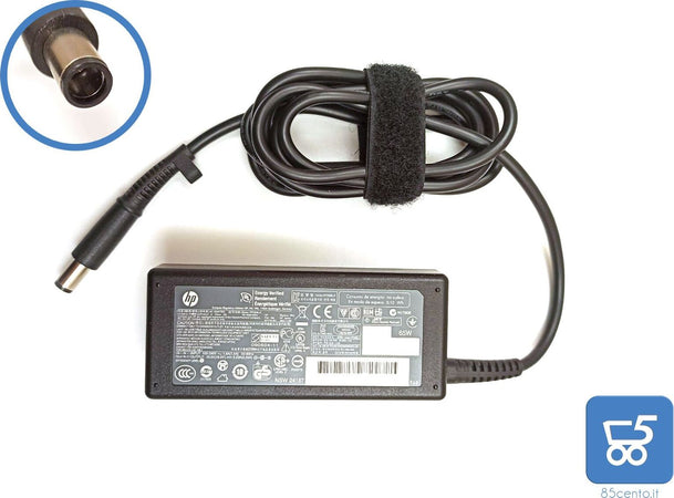 Alimentatore Caricatore Originale HP 65 W 19,5 V 3,33 A PPP009L Spinotto 5,0mm