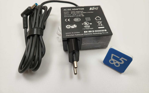 Alimentatore Compatibile HP 65W 19,5V 3,33A Spinotto Blu 4,5 x 3.00 mm Nuovo