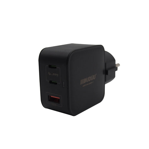 Alimentatore GAN 65W 2 TYPE-C e 1 USB EU