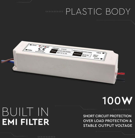 Alimentatore LED Plastic SLIM Power Supply - 100W 12V IP45 Fai da te/Materiale elettrico/Trasformatori Zencoccostore - Formia, Commerciovirtuoso.it