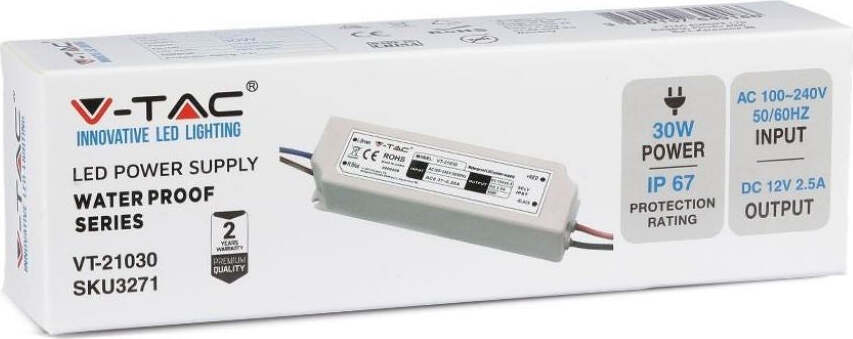 Alimentatore LED Plastic SLIM Power Supply - 30W 12V IP67 Fai da te/Materiale elettrico/Trasformatori Zencoccostore - Formia, Commerciovirtuoso.it