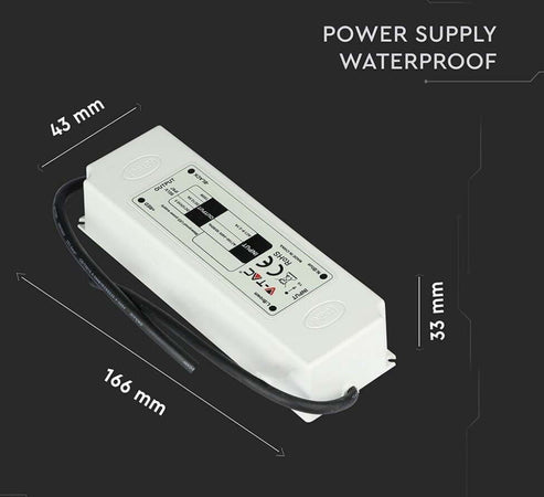 Alimentatore LED Plastic SLIM Power Supply - 60W 12V IP67 Fai da te/Materiale elettrico/Trasformatori Zencoccostore - Formia, Commerciovirtuoso.it