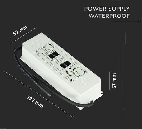 Alimentatore LED Plastic Slim Power Supply 100W IP67 12V Fai da te/Materiale elettrico/Trasformatori Zencoccostore - Formia, Commerciovirtuoso.it