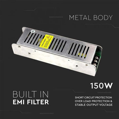 Alimentatore LED Power Supply - 150W Dimmable 24V 6.25A IP20 Fai da te/Materiale elettrico/Trasformatori Zencoccostore - Formia, Commerciovirtuoso.it