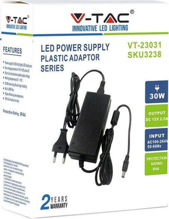 Alimentatore LED Power Supply - 30W 12V 2.5A Plastic IP44 Fai da te/Materiale elettrico/Trasformatori Zencoccostore - Formia, Commerciovirtuoso.it