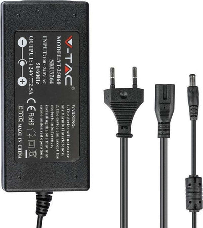 Alimentatore LED Power Supply - 60W 24V 2.5A IP44 Plastic Fai da te/Materiale elettrico/Trasformatori Zencoccostore - Formia, Commerciovirtuoso.it