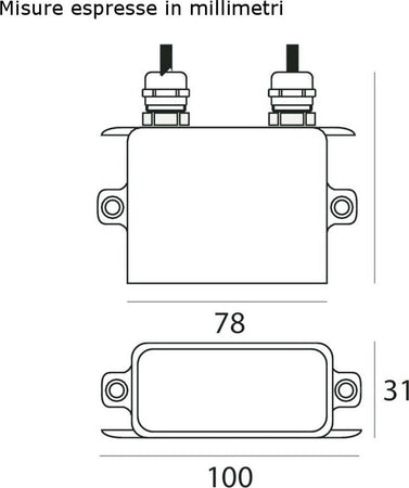 Alimentatore-Linea-Light-BERET-99179-driver-esterno-IP67