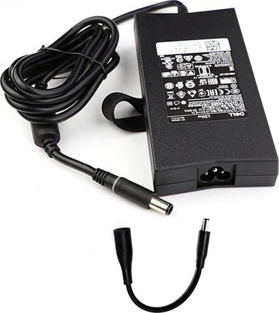 Alimentatore originale Dell 19,5V 130W 6,7A connettore tondo grande 7.4x5.0mm più adattatore a spinotto piccolo 4.5x3.0 con cavo di alimentazione - Ricondizionato