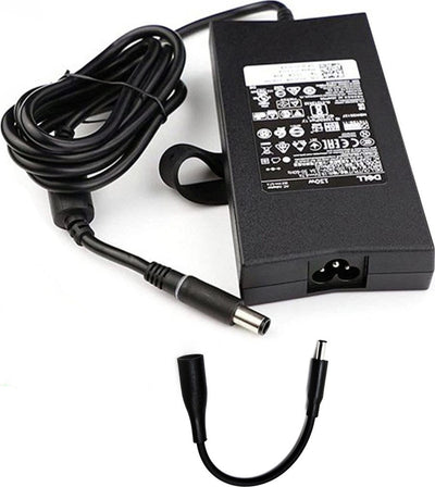 Alimentatore originale Dell 19,5V 130W 6,7A connettore tondo grande 7.4x5.0mm più adattatore a spinotto piccolo 4.5x3.0 con cavo di alimentazione - Ricondizionato