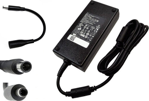 Alimentatore originale Dell 19,5V 180W 9,23A connettore tondo grande 7.4x5.0mm più adattatore a spinotto piccolo 4.5x3.0 per Notebook AIO Tiny Latitude XPS Vosrto - Ricondizionato