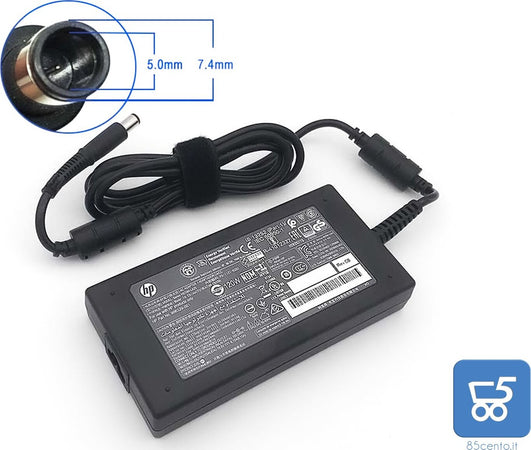 Alimentatore Originale HP 120 W 19,5 V 6,15 A spinotto 7,4x5,0mm per HP Envy Pavilion AIO Touchsmart - EX DEMO