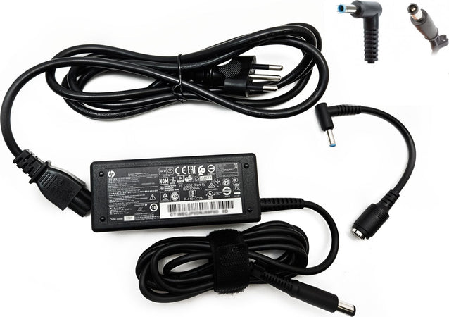 Alimentatore Originale HP per Notebook Laptop Tiny 65W 19,5 V 3,33A con cavo di alimentazione Italiano + Adattatore da 7,4x5mm a 4,5x3mm - EX DEMO