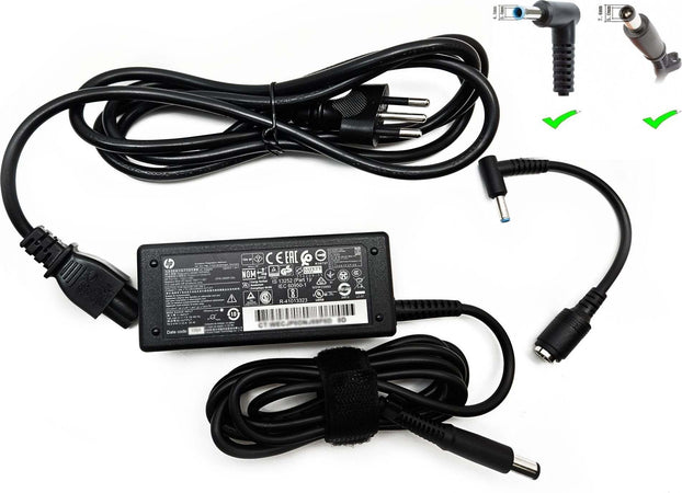 Alimentatore Originale HP per Notebook Laptop Tiny 65W 19,5 V 3,33A con cavo di alimentazione Italiano + Adattatore da 7,4x5mm a 4,5x3mm - EX DEMO