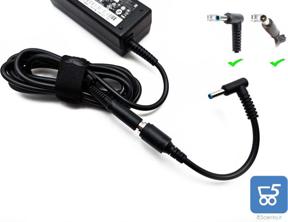 Alimentatore Originale HP per Notebook Laptop Tiny 65W 19,5 V 3,33A con cavo di alimentazione Italiano + Adattatore da 7,4x5mm a 4,5x3mm - EX DEMO