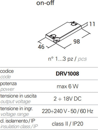 Alimentatore-PAN-International-MICROLED-DRV1008-IP20-6W-interno-corrente-costante-350mA