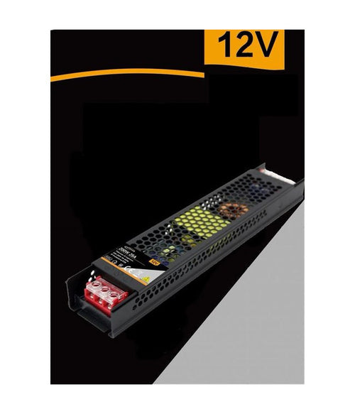 Alimentatore Slim Metallico Stabilizzato 200 Watt Dc 12v 2 Uscite Fhyla200w12v