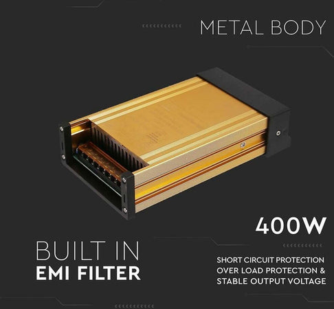 Alimentatore SLIM Power Supply - 400W 24V 16.6A IP45 Fai da te/Materiale elettrico/Trasformatori Zencoccostore - Formia, Commerciovirtuoso.it