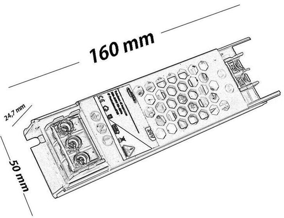 Alimentatore Slim Stabilizzato 24v 150 W Trasformatore X Telecamera Striscia Led Universo