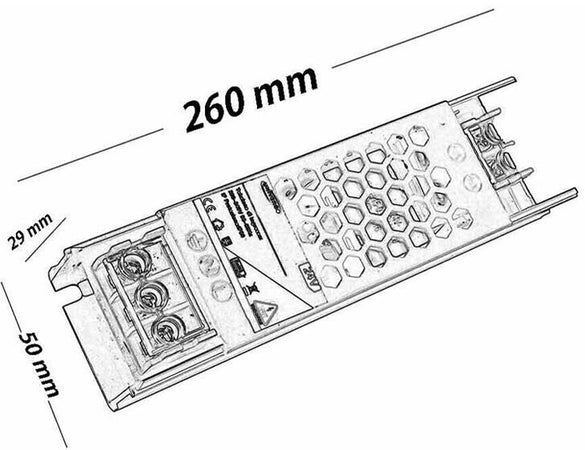 Alimentatore Slim Stabilizzato 24v 300 W Trasformatore X Telecamera Striscia Led Universo