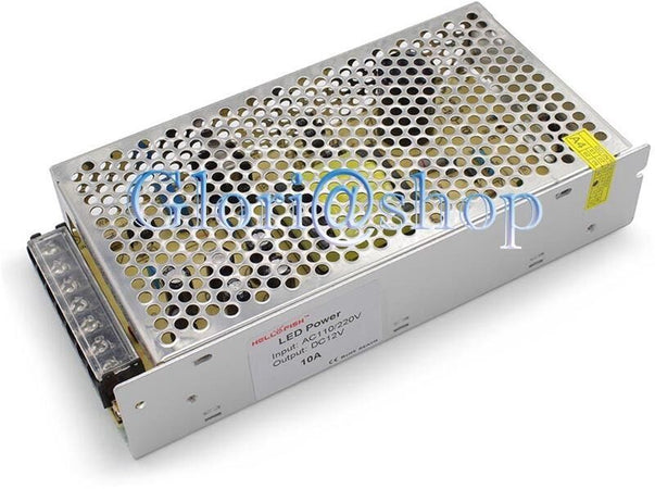 Alimentatore Stabilizzato 10 Amp . Switching 12v Alimentazione 220v Striscia Led Each