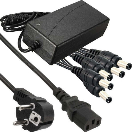 Alimentatore Stabilizzato Trasformatore 12v 5a 5 Uscite Telecamere Dvr Strisce Fai da te/Materiale elettrico/Trasformatori Trade Shop italia - Napoli, Commerciovirtuoso.it