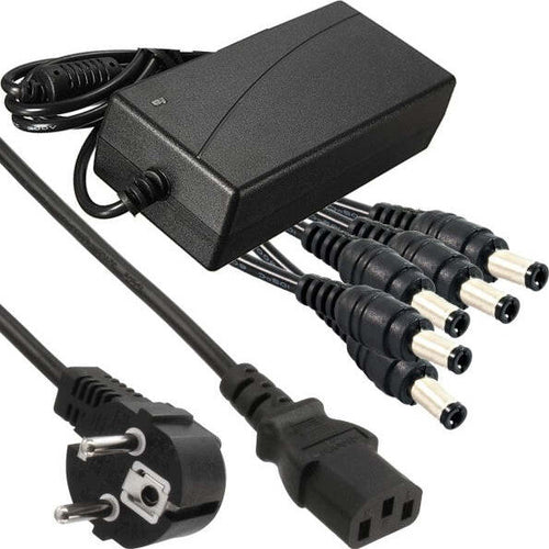 Alimentatore Stabilizzato Trasformatore 12v 5a 5 Uscite Telecamere Dvr Strisce Fai da te/Materiale elettrico/Trasformatori Trade Shop italia - Napoli, Commerciovirtuoso.it
