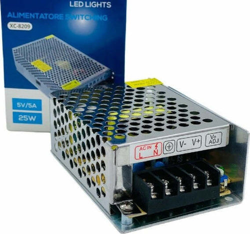 Alimentatore-Stabilizzato-Trasformatore-Switching-Da-5a-5v-25w-Ac100-220v