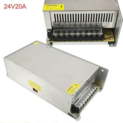 ALIMENTATORE-STABILIZZATORE-TRASFORMATORE-STABILIZZATO-24V-20A-PER-LED-TRIMMER
