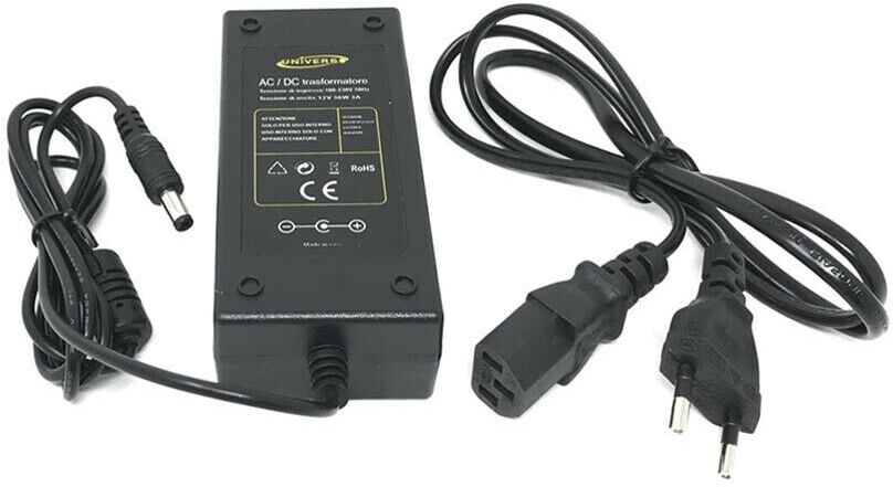 Alimentatore Trasformatore Per Telecamera 12v 3a 36 Watt Universale Universo