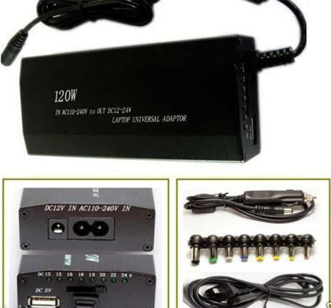 ALIMENTATORE UNIVERSALE 120W NOTEBOOK PC CASA AUTO USB UNIVERSALE 9 ADATTATORI Elettronica/Informatica/Accessori/Accessori per PC portatili/Caricabatterie e docking station/Caricatori e alimentatori Trade Shop italia - Napoli, Commerciovirtuoso.it
